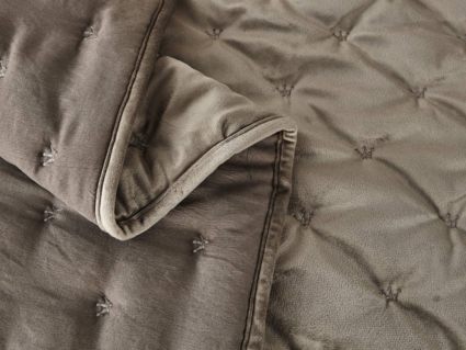 Покрывало Софи де Марко Лея (светло серое) 160х220