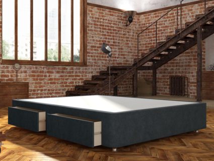 Кровать Mr.Mattress Site Box велюр Grey 270