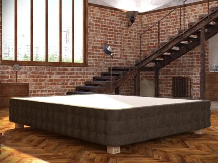 Кровать Mr.Mattress Twin Box велюр Grey 239