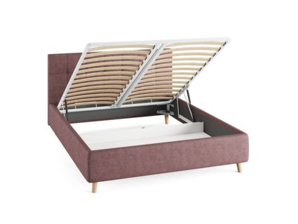 Кровать Сонум Bella Рогожка Мокко (с подъемным механизмом) 80х200