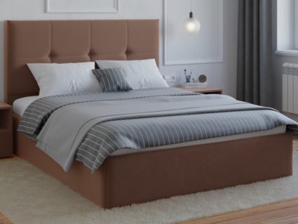 Кровать Lonax Алегра велюр Dolly-17 (с подъемным механизмом) 160х195