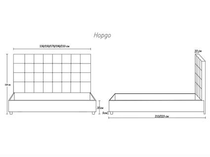 Кровать Димакс Нордо Опал с подъемным механизмом 200х200