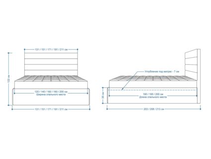 Кровать Lonax Кармела велюр Dolly-3 120х195