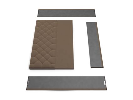 Кровать Lonax Элоиза велюр Dolly-17 (с основанием) 200х195