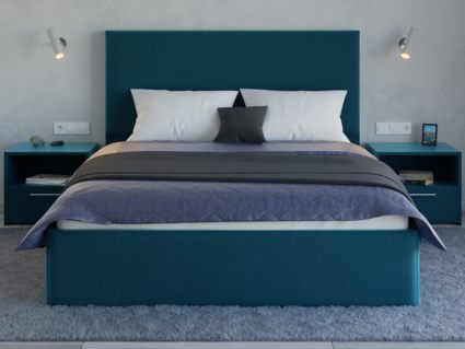 Кровать Lonax Фелиса велюр Dolly-17 (с основанием) 180х190