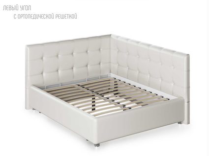 Кровать Nuvola Sabina угловая Velutto 22 90х190