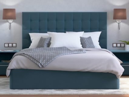 Кровать Lonax Аврора велюр Dolly-17 (с основанием)