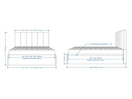 Кровать Lonax Милана велюр Dolly-1 (с подъемным механизмом) 200х190
