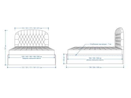 Кровать Lonax Венеция велюр Dolly-1 (с подъемным механизмом)