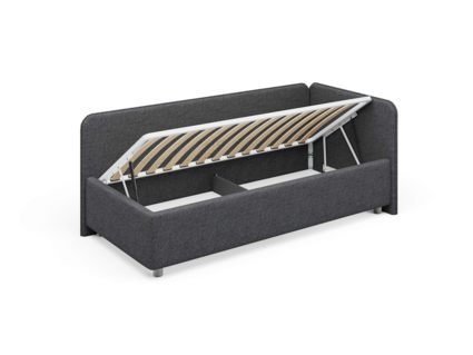 Кровать Сонум Capri Рогожка Марсала (с подъемным механизмом) 90х190