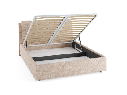 Кровать Сонум Olivia Рогожка Мокко (с подъемным механизмом) 180х190