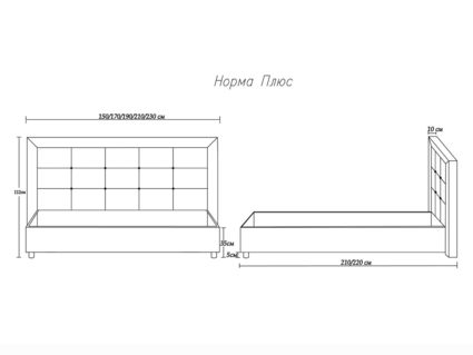 Кровать Димакс Норма + Агат с подъемным механизмом