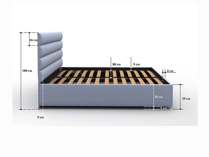 Кровать Sleeptek Premier 4 Велюр 50 (с подъемным механизмом) 253