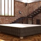 Кровать Mr.Mattress Twin Box экокожа Brown 80х200