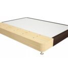 Кровать Mr.Mattress Fine Box экокожа Brown 140х195